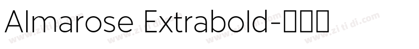 Almarose Extrabold字体转换